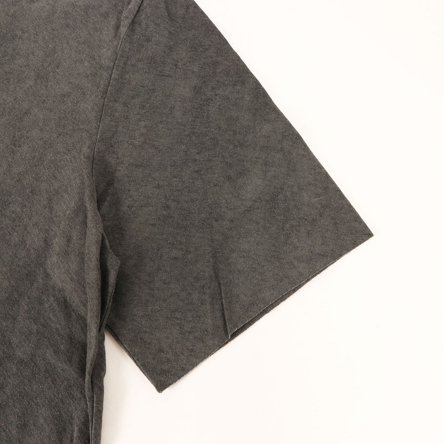 コールドダイ加工 カットオフ Tシャツ (High Twist Cotton Cold Dye Cut Off Half Sleeve T-Shirt)