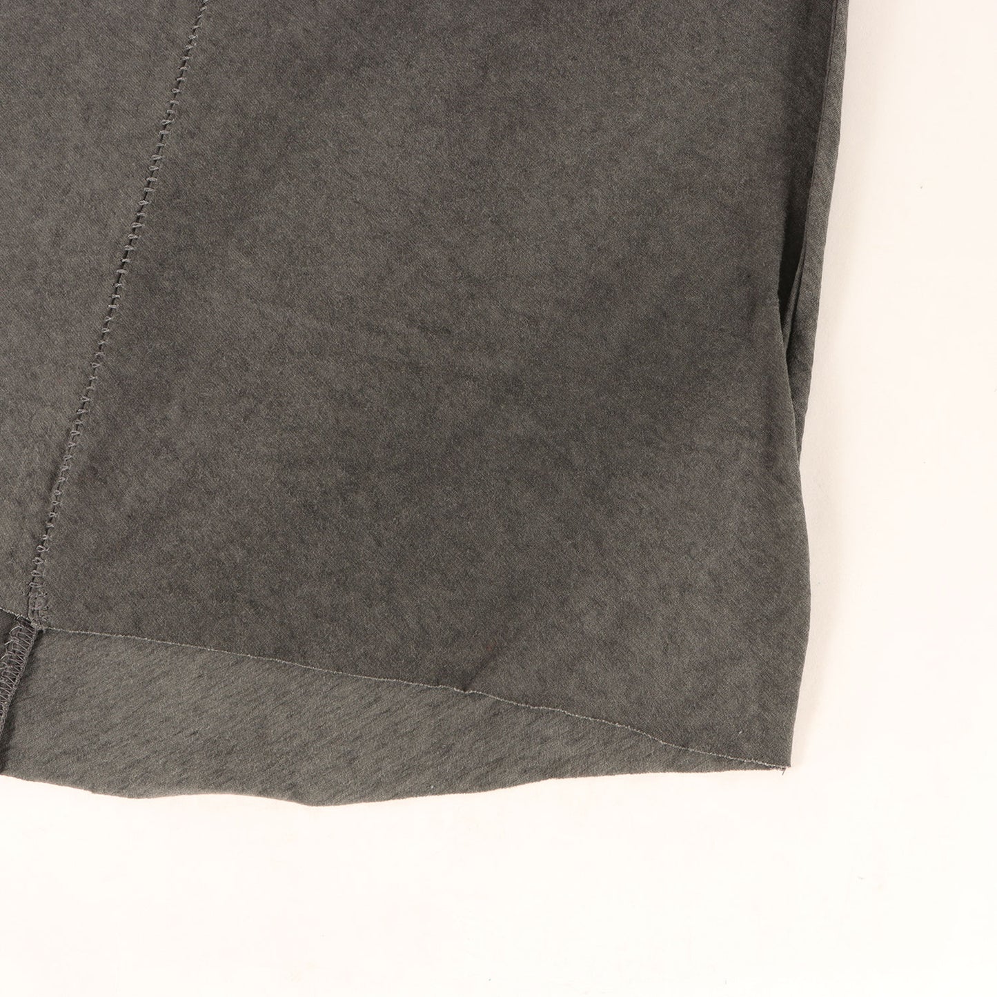 コールドダイ加工 カットオフ Tシャツ (High Twist Cotton Cold Dye Cut Off Half Sleeve T-Shirt)