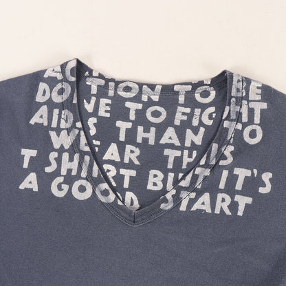 Vネック エイズ Tシャツ (AIDS T-SHIRT)
