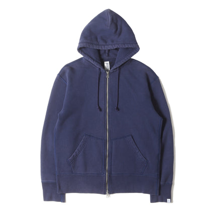 × BEAMS PLUS 吊り編み 裏毛 スウェット ダブルジップ パーカー / SLIM FIT