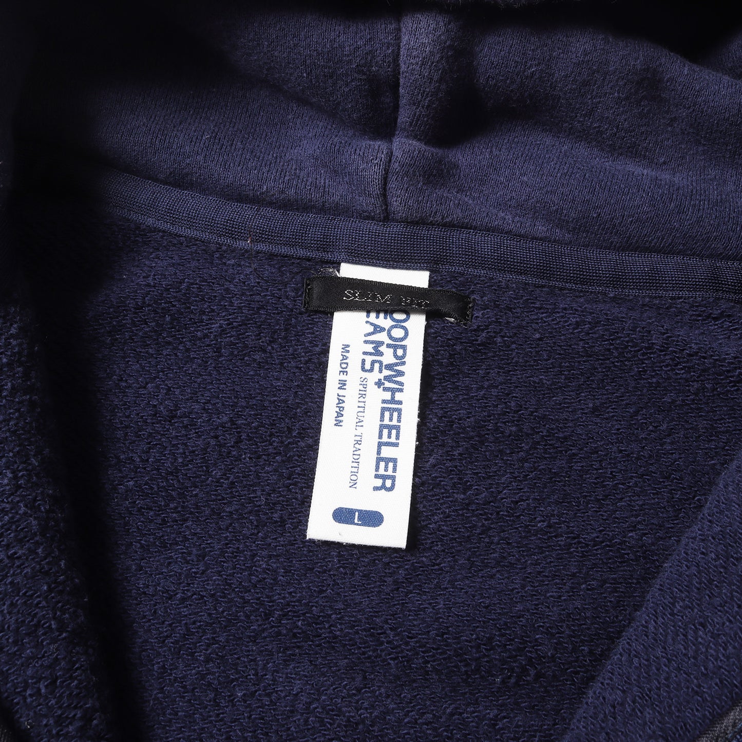 × BEAMS PLUS 吊り編み 裏毛 スウェット ダブルジップ パーカー / SLIM FIT