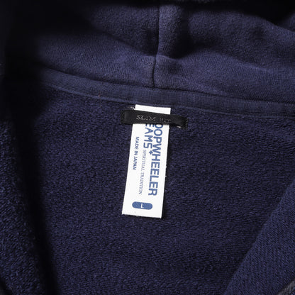 × BEAMS PLUS 吊り編み 裏毛 スウェット ダブルジップ パーカー / SLIM FIT