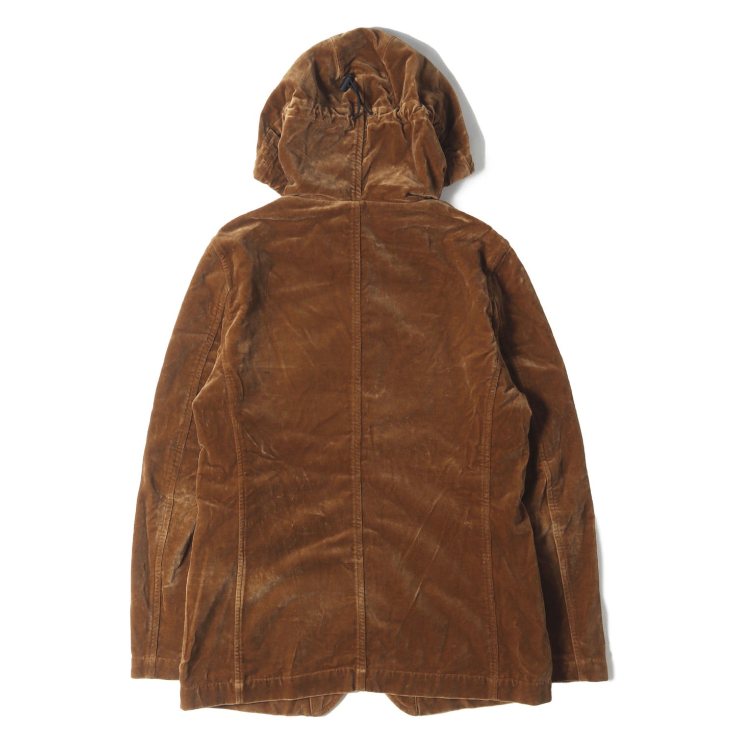 00s フーデッド ベルベット ジップアップ ブレザー (W13095) / MADE IN FRANCE