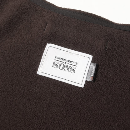 ノーカラー フリース カーディガン (by DAISUKE OBANA FLEECE C/OFF CARDIGAN 5525-299-0672) / & SONS