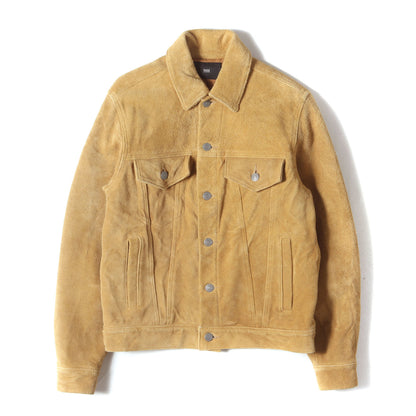 サードタイプ カウスウェード トラッカージャケット (3rd TRUCKER LEATHER JACKET 211147602)