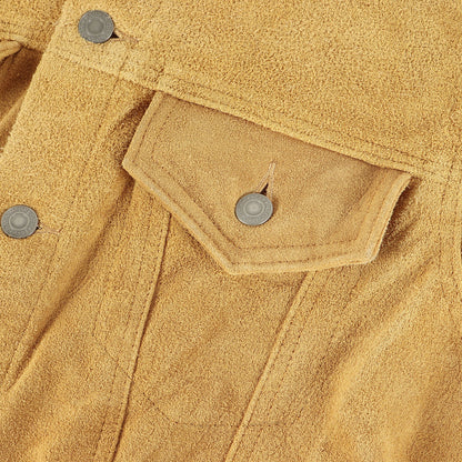 サードタイプ カウスウェード トラッカージャケット (3rd TRUCKER LEATHER JACKET 211147602)