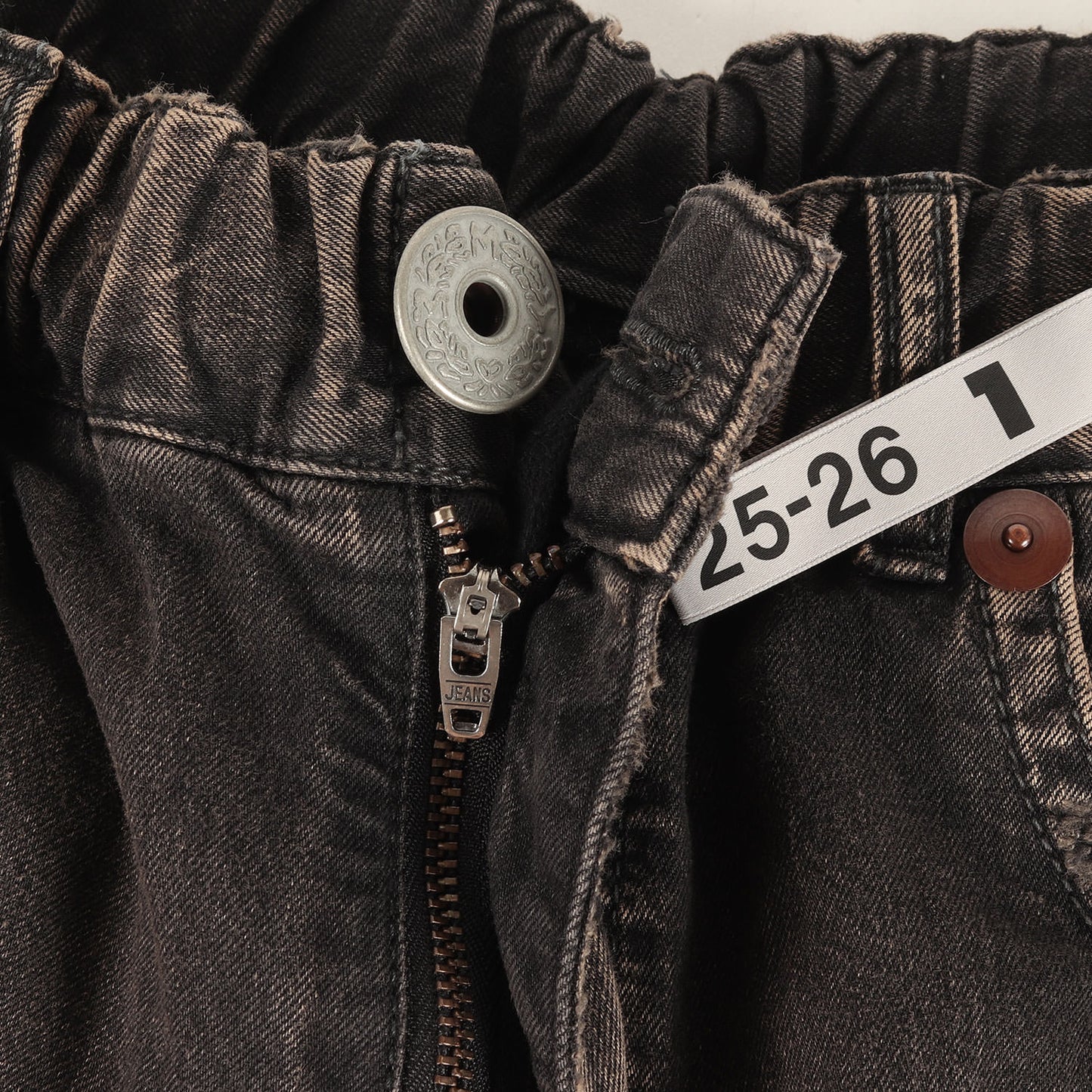 25AW ラインストーン ワイド デニム パンツ (Embellished Denim Wide Pants B15PT081)