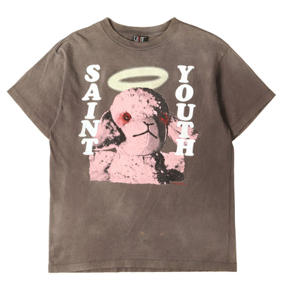 21AW ヴィンテージ加工 SONIC YOUTH パロディ グラフィック Tシャツ (SAINT YOUTH ASCENSION)