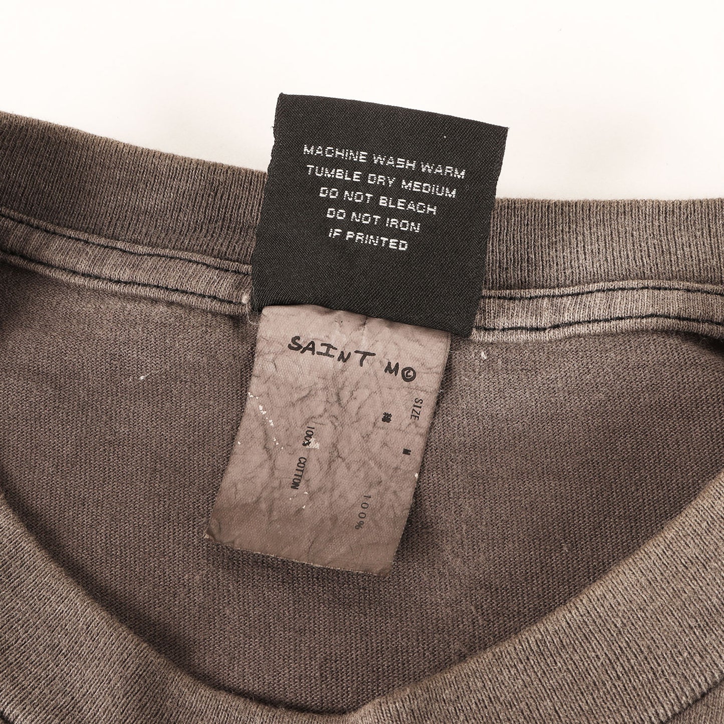 21AW ヴィンテージ加工 SONIC YOUTH パロディ グラフィック Tシャツ (SAINT YOUTH ASCENSION)