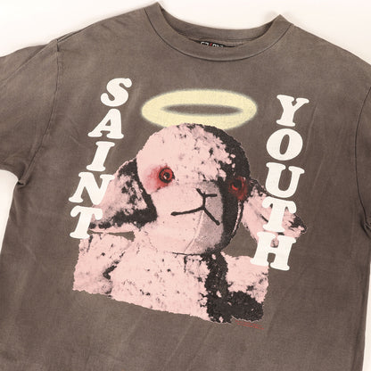 21AW ヴィンテージ加工 SONIC YOUTH パロディ グラフィック Tシャツ (SAINT YOUTH ASCENSION)