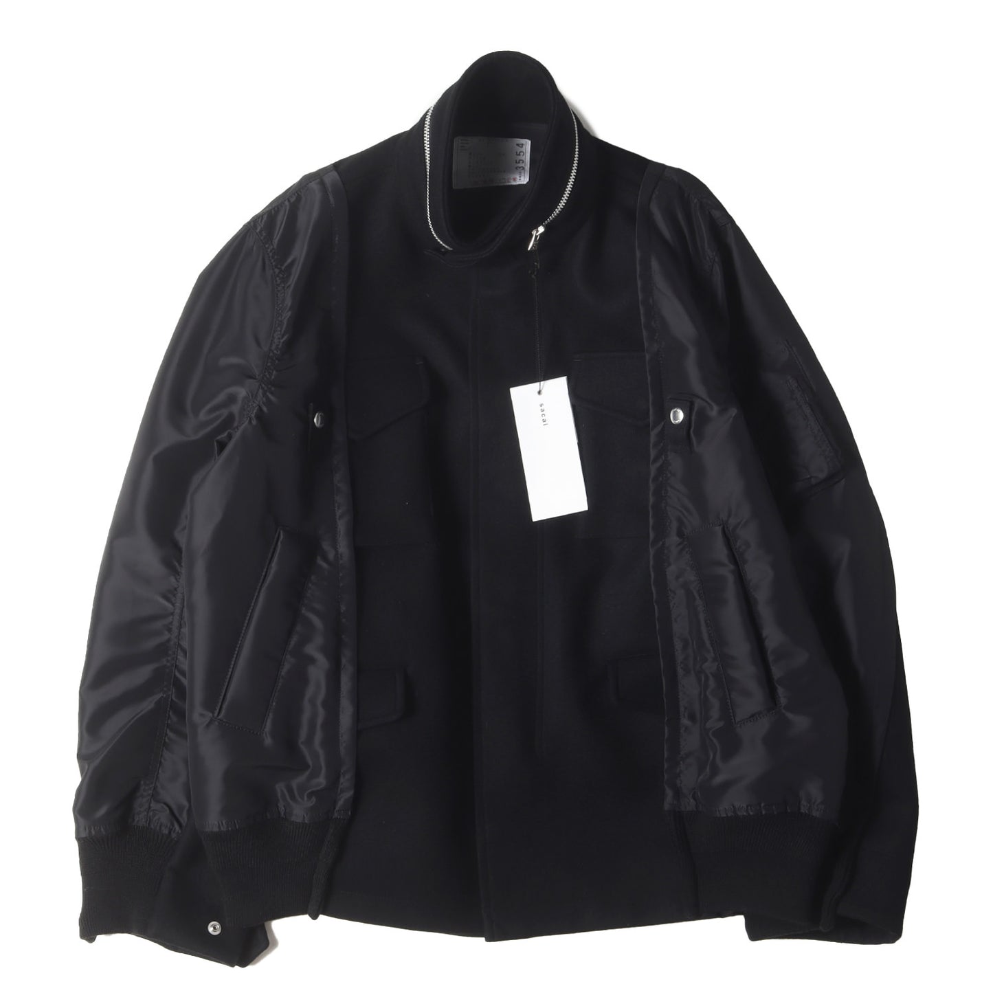 24AW メルトン ナイロン コンビ ブルゾン (Wool Melton Nylon Twill Blouson 24-03554M)