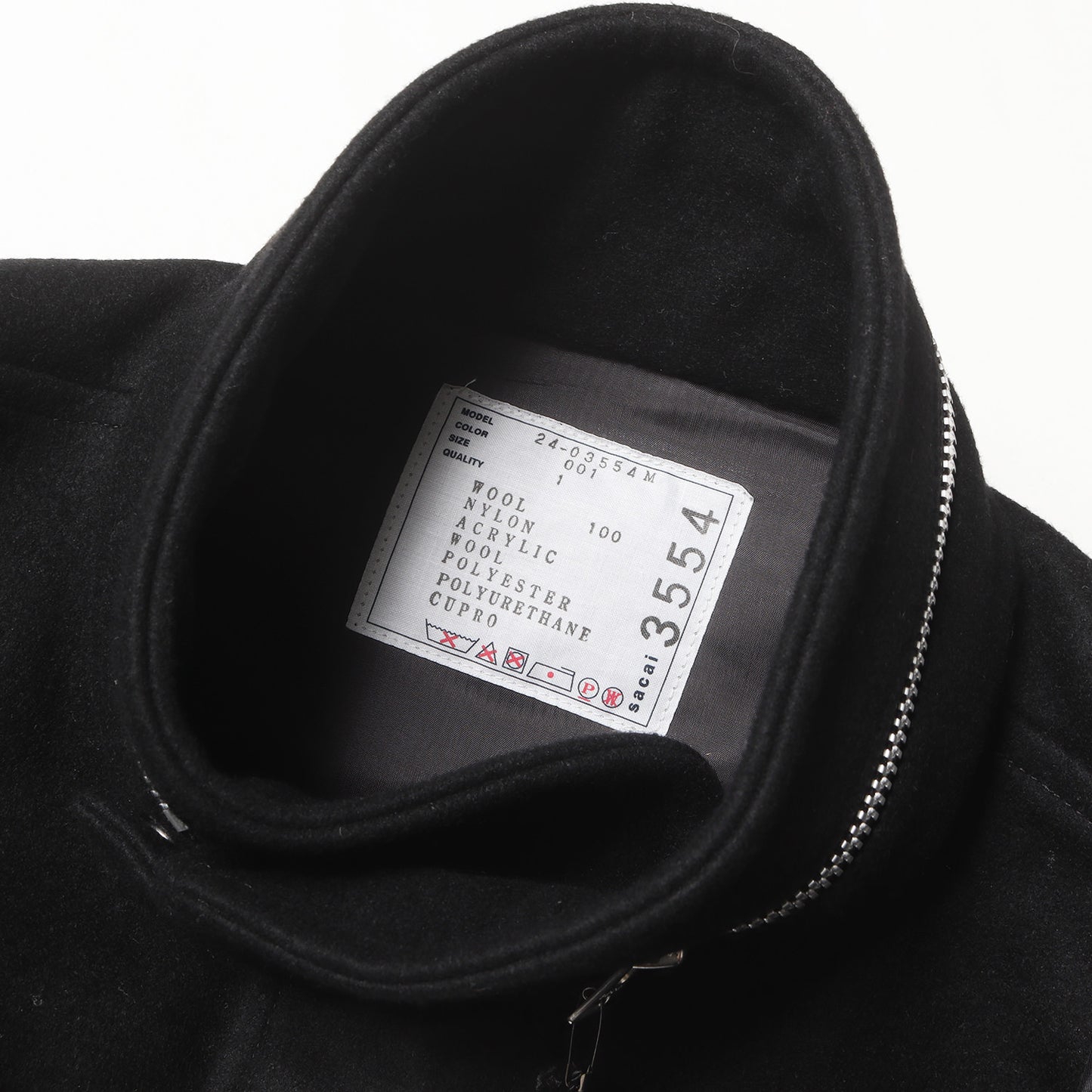 24AW メルトン ナイロン コンビ ブルゾン (Wool Melton Nylon Twill Blouson 24-03554M)