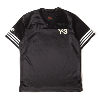 サテン フットボール Vネック Tシャツ