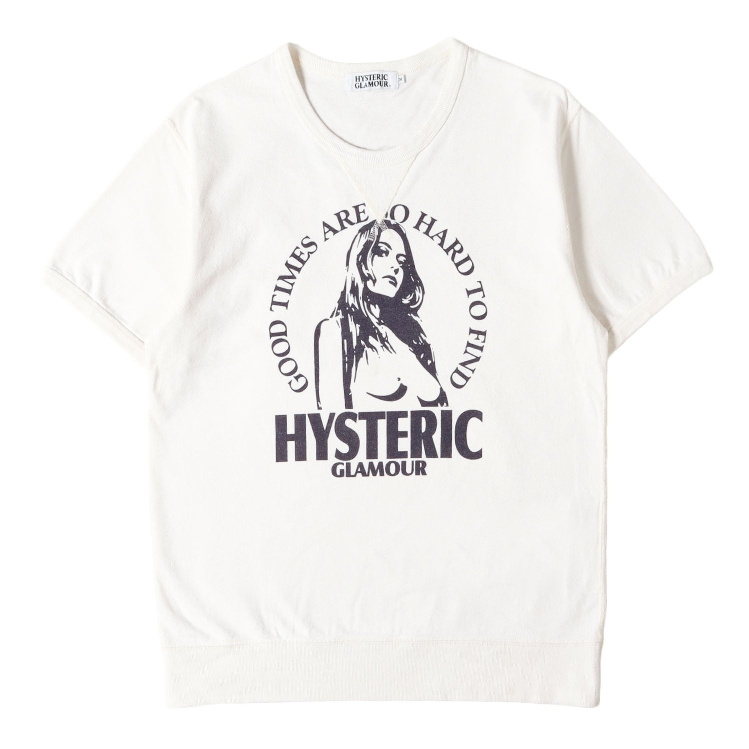 Hysteric Glamour Tシャツ ロゴ ヴィンテージ 90s Y2K HYSTERIC GLAMOUR (ヒステリックグラマー) グラフィック ロゴ Tシャツ