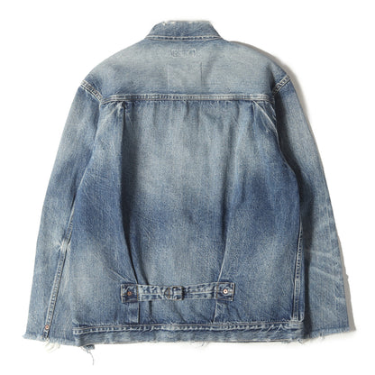 ヴィンテージ加工 デニム トラッカー ジャケット (40s Cutoff Denim Jacket 3220400100)