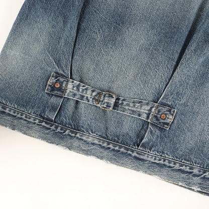 ヴィンテージ加工 デニム トラッカー ジャケット (40s Cutoff Denim Jacket 3220400100)