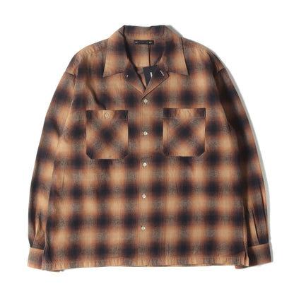 25AW オンブレチェック フランネル シャツ (C.Flannel Ombre Open Collar SH 2509-5004)