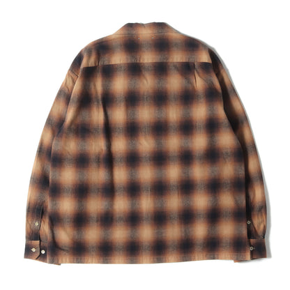 25AW オンブレチェック フランネル シャツ (C.Flannel Ombre Open Collar SH 2509-5004)