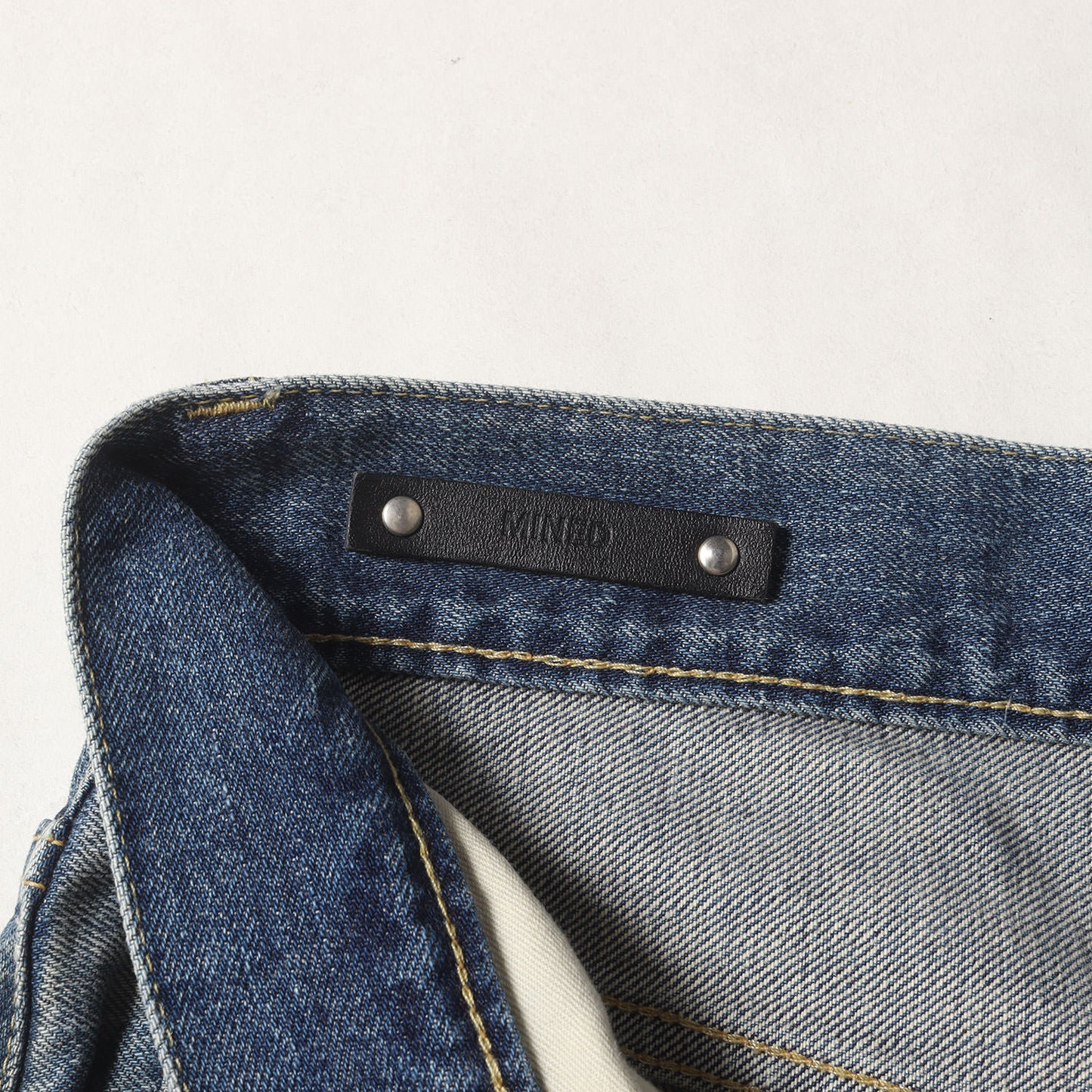 23SS ヴィンテージ クラッシュリペア加工 ワイド ストレート デニム パンツ (NE.Wide 5pocket USD 2308-1001)