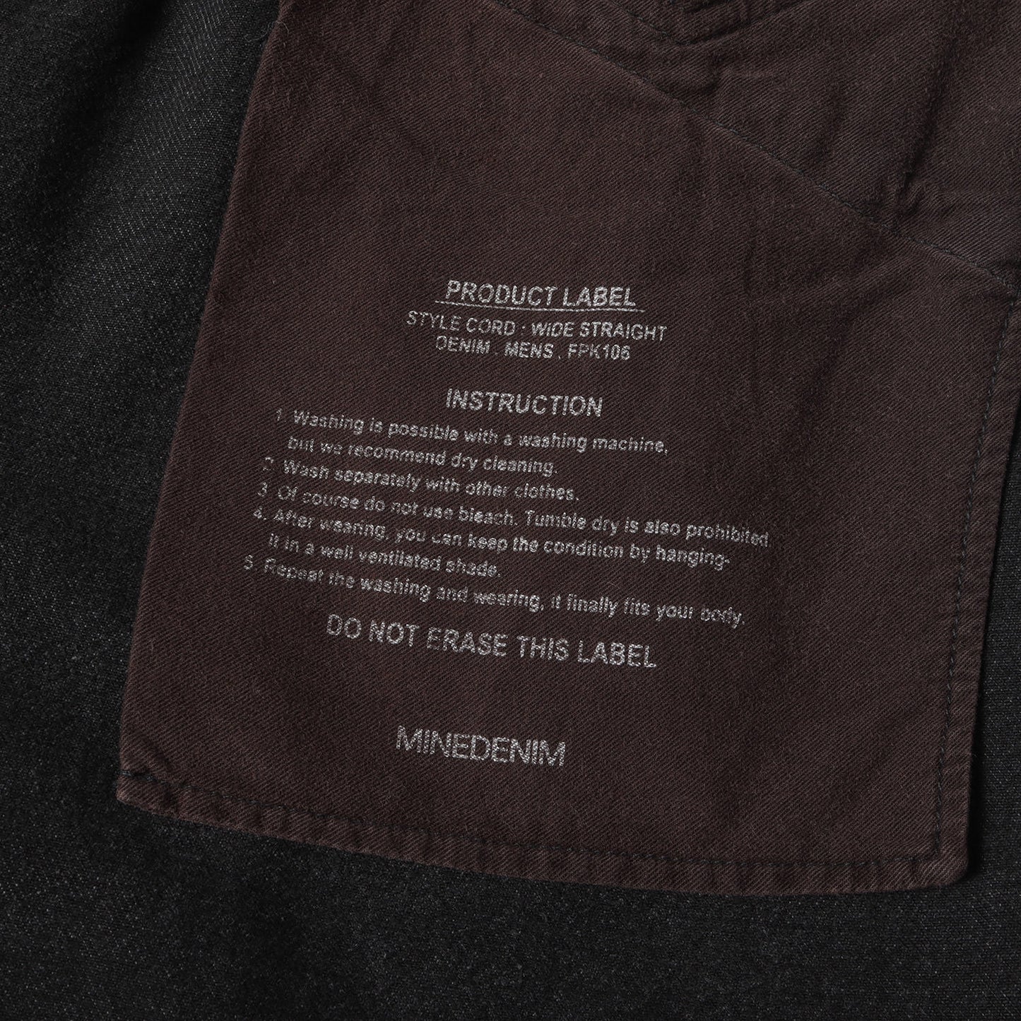 24SS ヴィンテージ加工 ワイド ストレート デニム パンツ (W.Straight 5pocket USD 2402-1002)