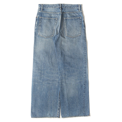 23SS ヴィンテージ加工 ワイド ストレート セルビッジ デニム パンツ (W.Straight 5pocket USS 2308-1003)