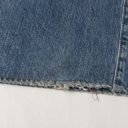 23SS ヴィンテージ加工 ワイド ストレート セルビッジ デニム パンツ (W.Straight 5pocket USS 2308-1003)