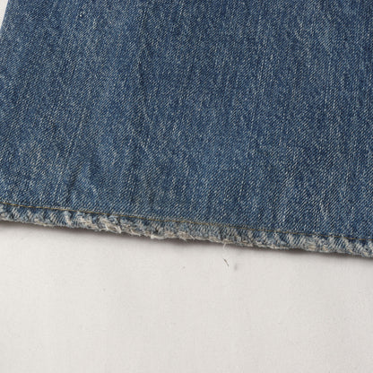 23SS ヴィンテージ加工 ワイド ストレート セルビッジ デニム パンツ (W.Straight 5pocket USS 2308-1003)