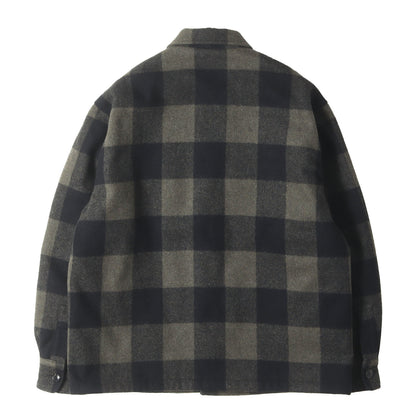 24AW チェック柄 CPO ウール シャツ ジャケット (Wool Checked CPO Shirt Jacket 4020400032) / MADE IN JAPAN