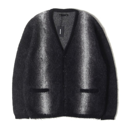 25AW ファジーストライプ モヘアニット カーディガン (Fuzzy Stripe Mohair Knit Cardigan 2509-6001)