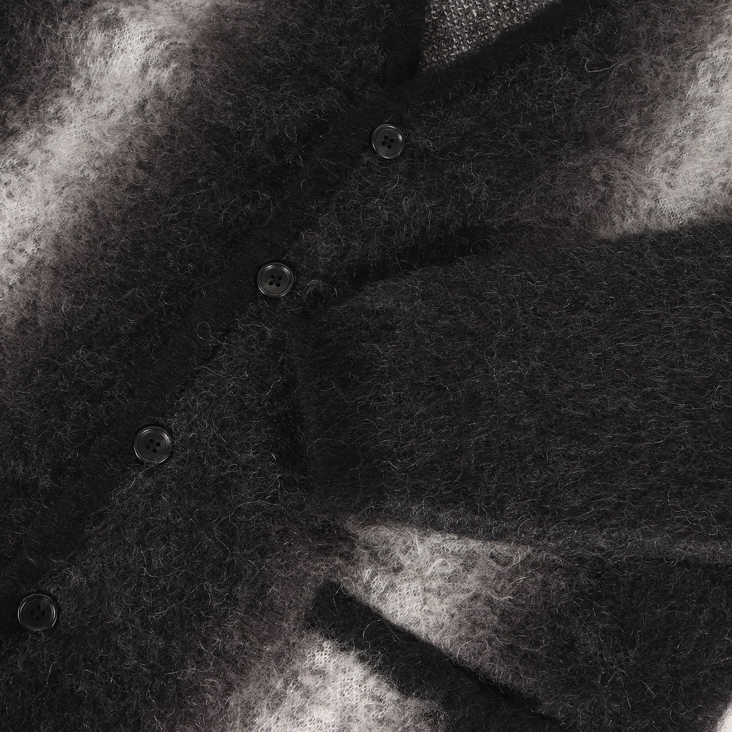 25AW ファジーストライプ モヘアニット カーディガン (Fuzzy Stripe Mohair Knit Cardigan 2509-6001)