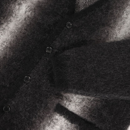 25AW ファジーストライプ モヘアニット カーディガン (Fuzzy Stripe Mohair Knit Cardigan 2509-6001)