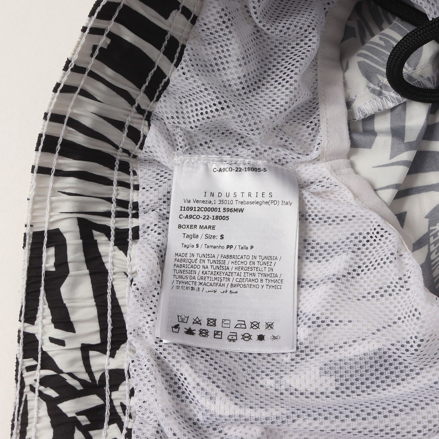 23SS メッシュインナー ジオメトリック スイム ボードショーツ (BOXER MARE)