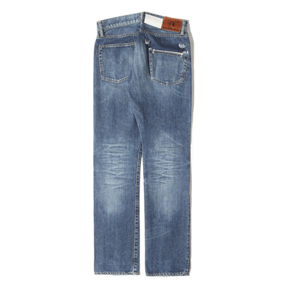 × MIHARA YASUHIRO クラッシュ加工 ストレート デニムパンツ (0234AP12)