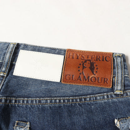 × MIHARA YASUHIRO クラッシュ加工 ストレート デニムパンツ (0234AP12)