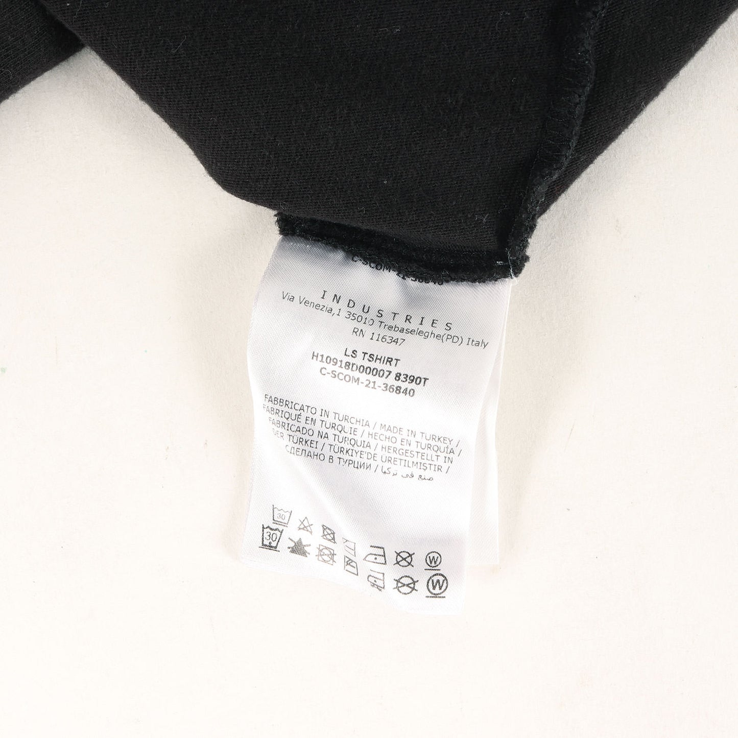 22SS ロゴ ネック カットソー (LS TSHIRT H10918D00007 8390T）