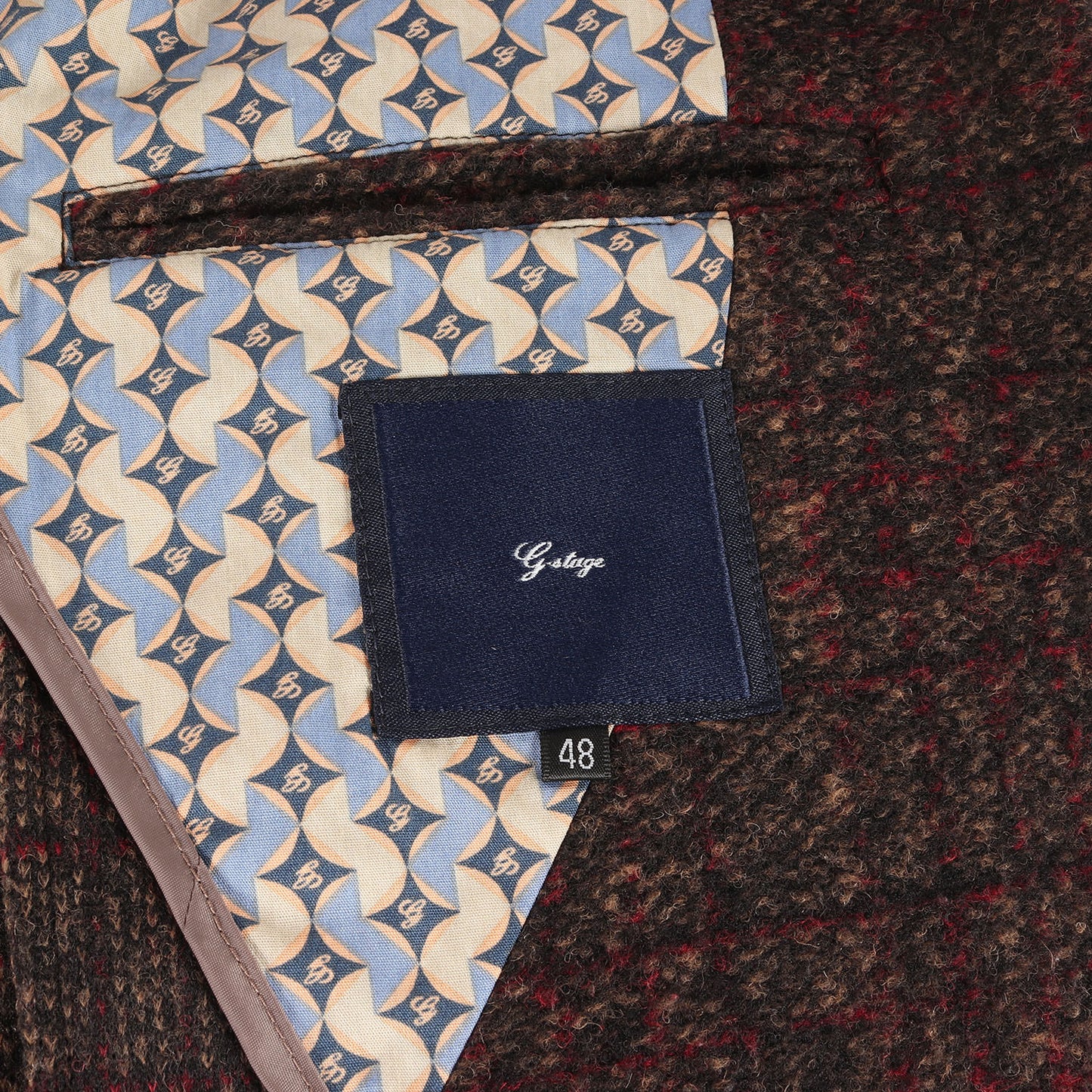 チェック スライバー ニット ミックス 2B テーラード ジャケット (600208)