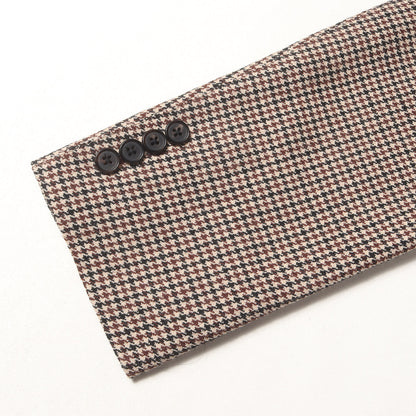 ハウンドトゥース 段返り3B アンコン テーラード ジャケット (63-07-84-07310)