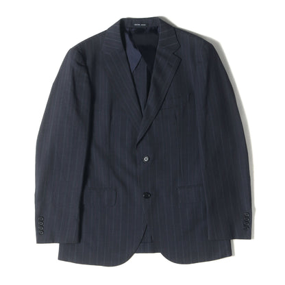 ツインストライプ ウール 2B テーラード ジャケット (H1E10-580-07) / TROTTER MADE IN JAPAN