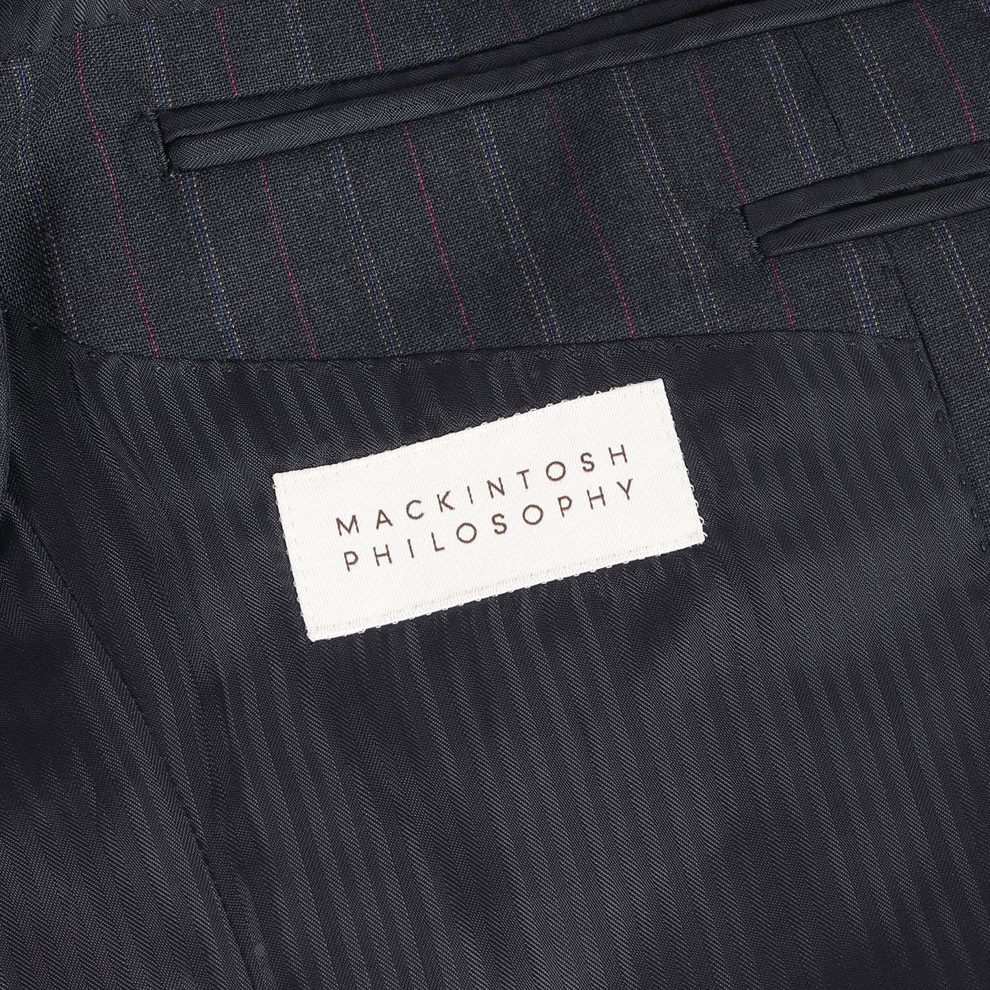 ツインストライプ ウール 2B テーラード ジャケット (H1E10-580-07) / TROTTER MADE IN JAPAN