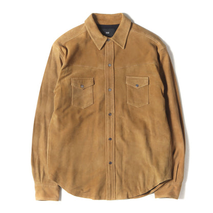 ゴートスウェード ウエスタン シャツ (SUEDE LEATHER WESTERN SHIRT 211147601)