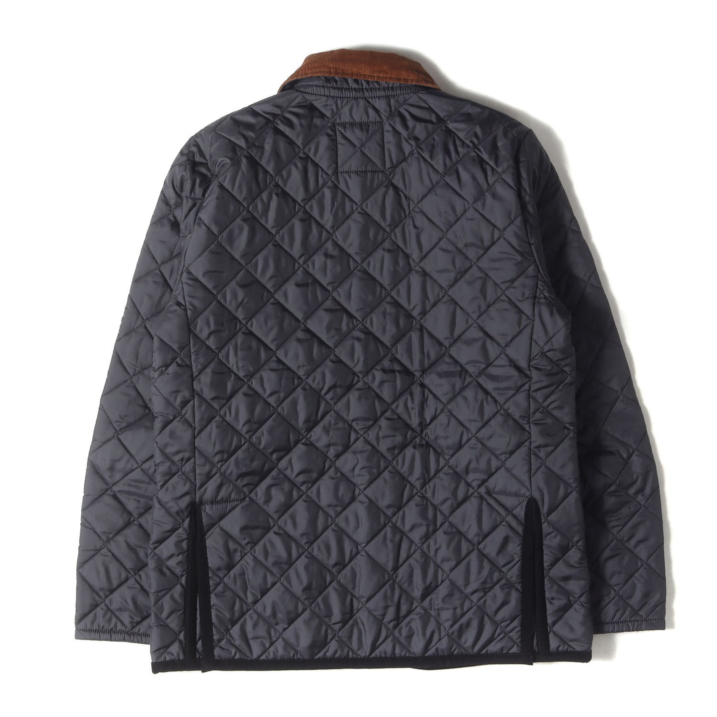 裏地ブロックチェック キルティング コート