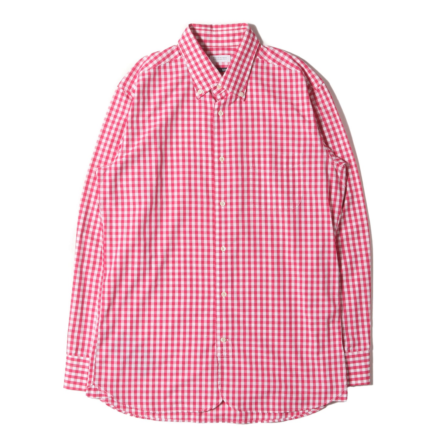 ギンガムチェック ボタンダウン ドレスシャツ