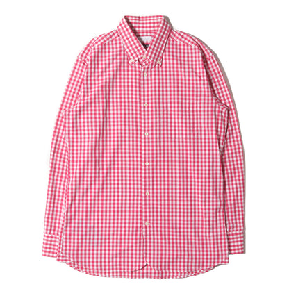 ギンガムチェック ボタンダウン ドレスシャツ