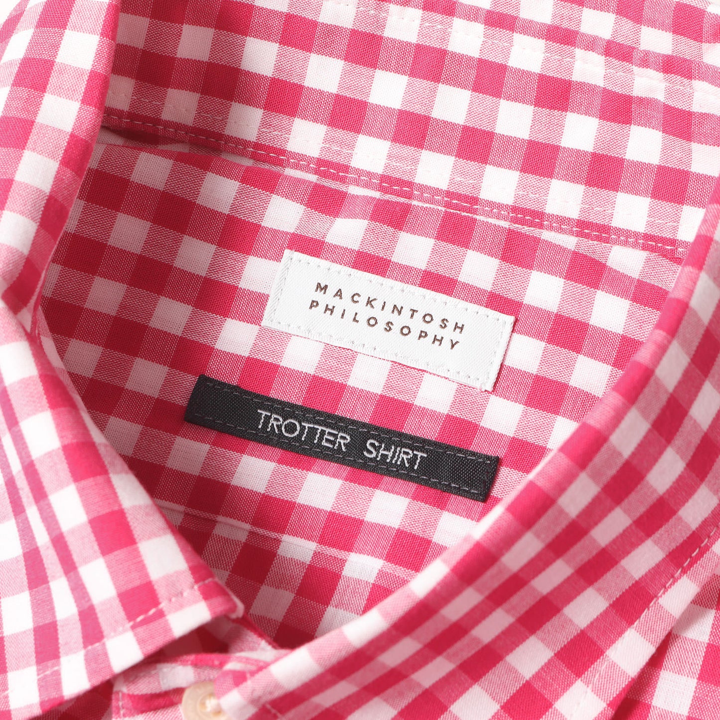 ギンガムチェック ボタンダウン ドレスシャツ