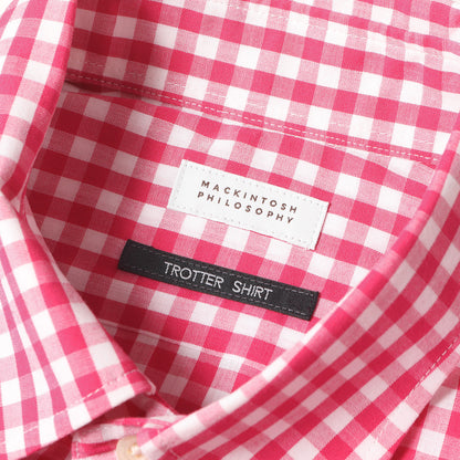 ギンガムチェック ボタンダウン ドレスシャツ