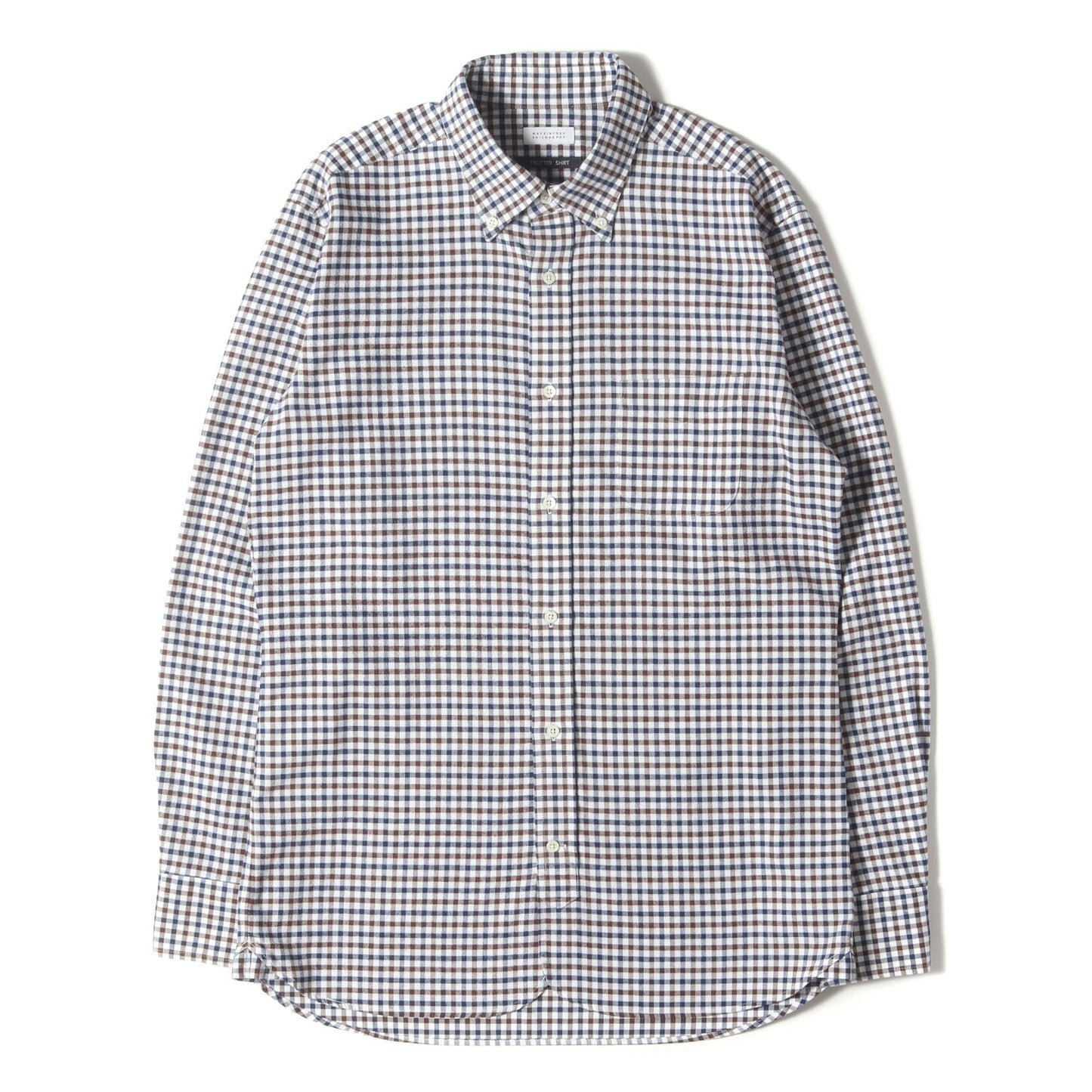 ギンガムチェック ボタンダウン クールマックス シャツ (H1M21-254) / TROTTER SHIRT