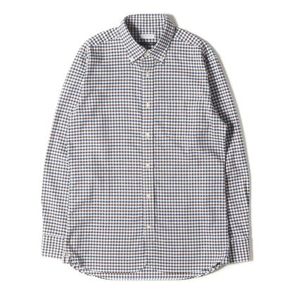 ギンガムチェック ボタンダウン クールマックス シャツ (H1M21-254) / TROTTER SHIRT