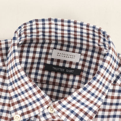 ギンガムチェック ボタンダウン クールマックス シャツ (H1M21-254) / TROTTER SHIRT