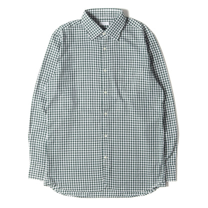 ギンガムチェック ボタンダウン クールマックス シャツ (H1M32-76) / TROTTER SHIRT