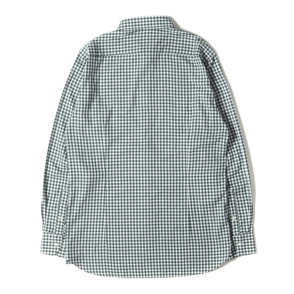 ギンガムチェック ボタンダウン クールマックス シャツ (H1M32-76) / TROTTER SHIRT